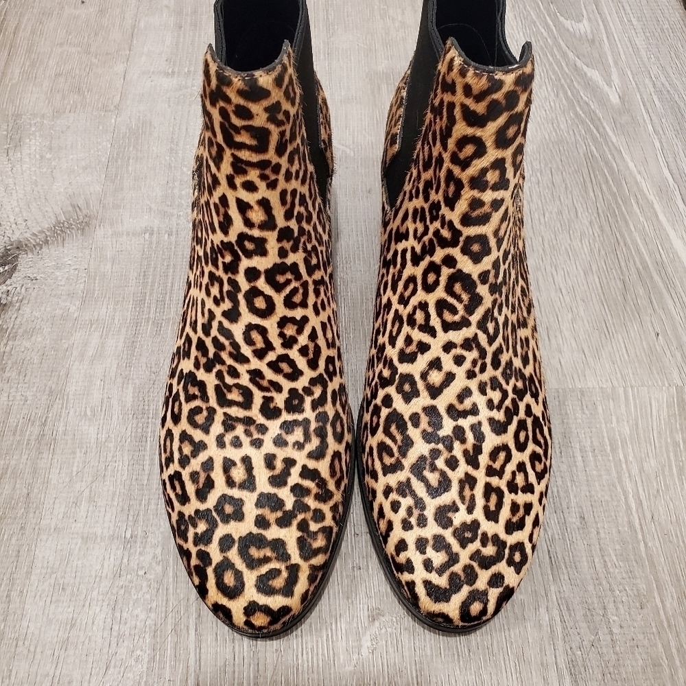 NEW Cole Haan Gia Animal Print Ankle Boots - Picture 3 of 10